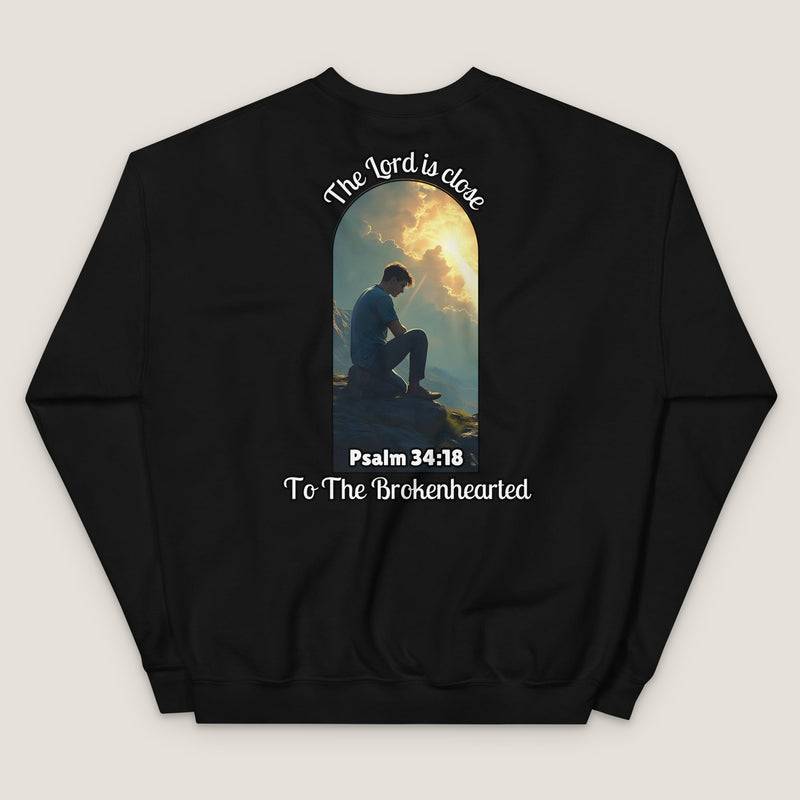 Psalm 34:18 Sweatshirt